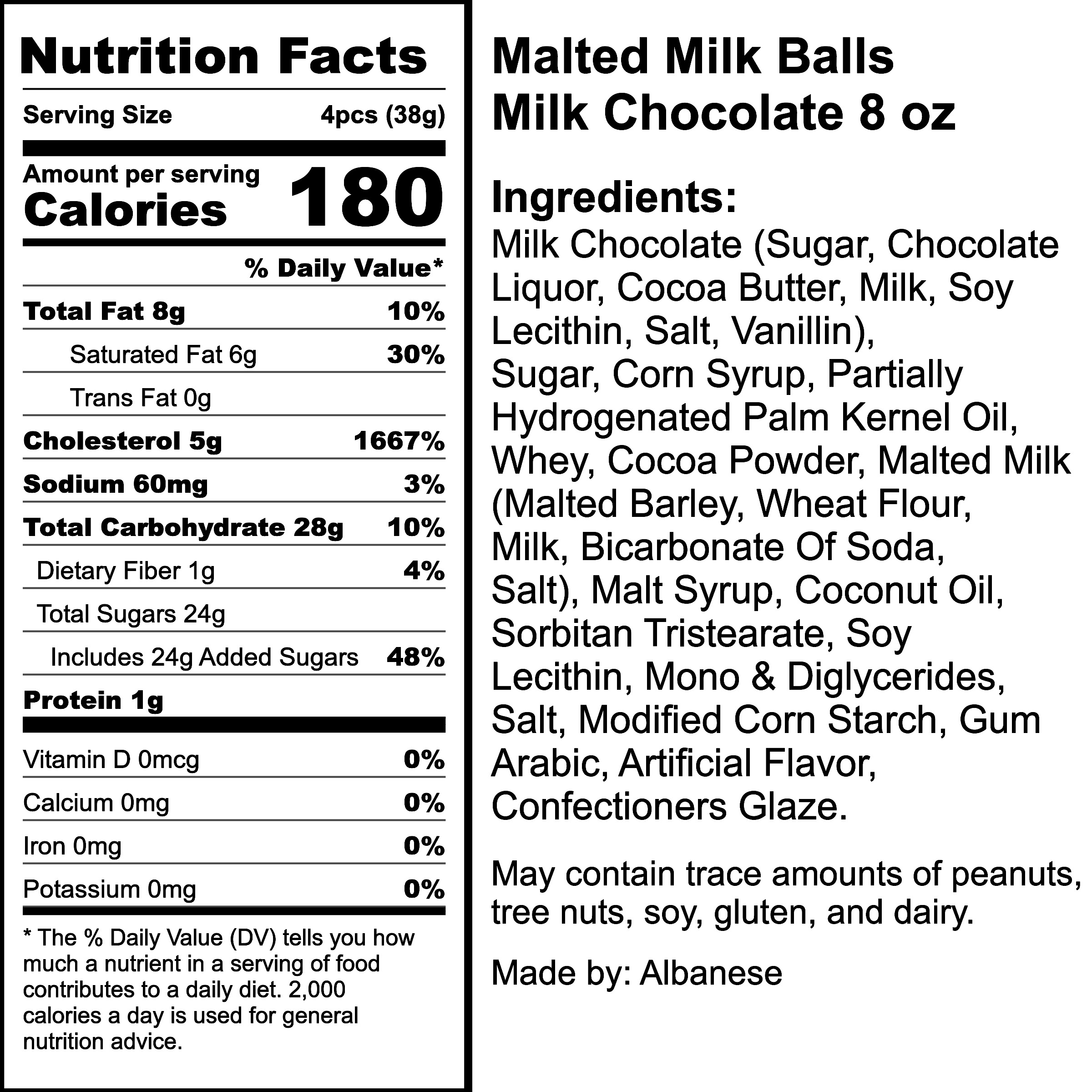 Nutrition Label