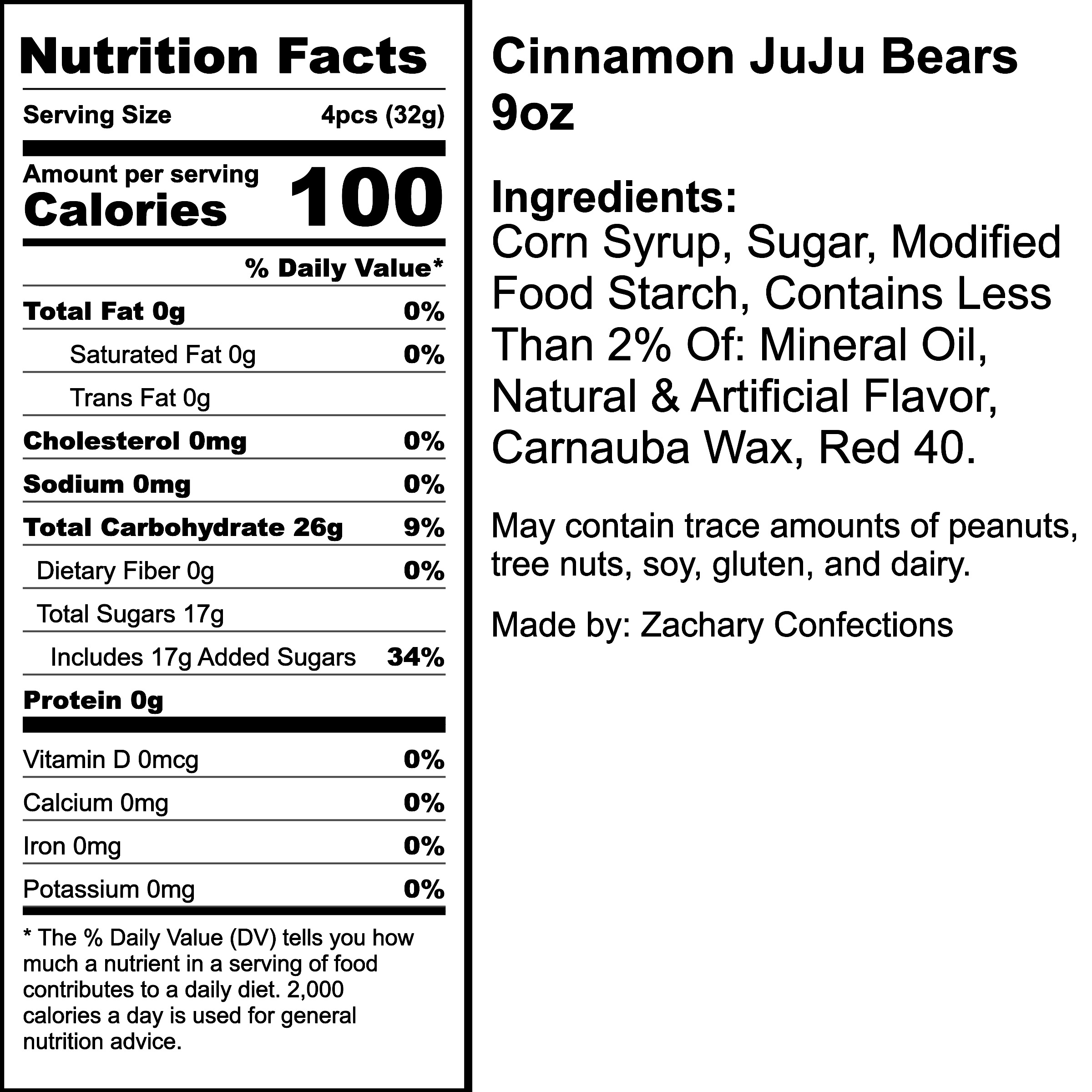 Nutrition Label