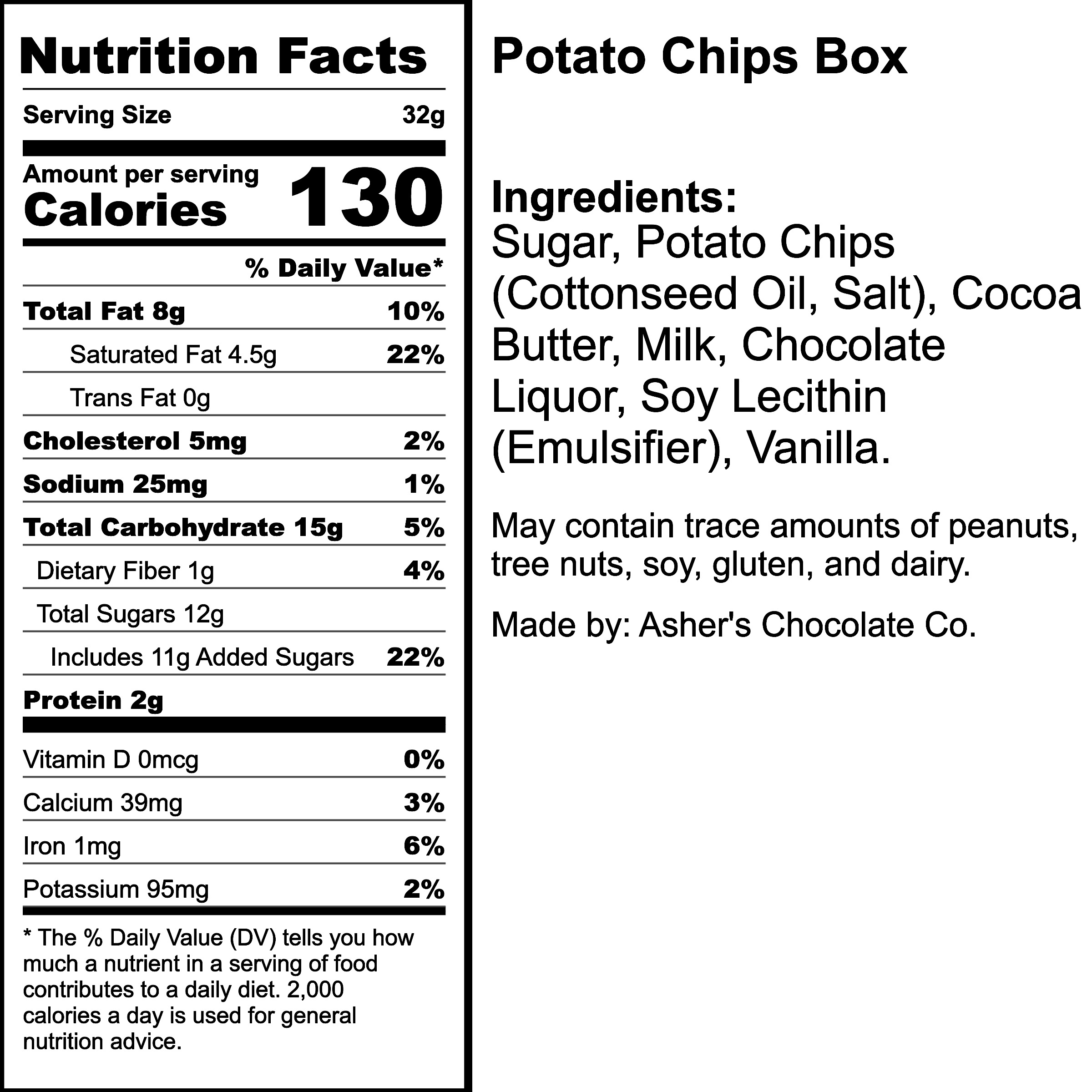 Nutrition Label