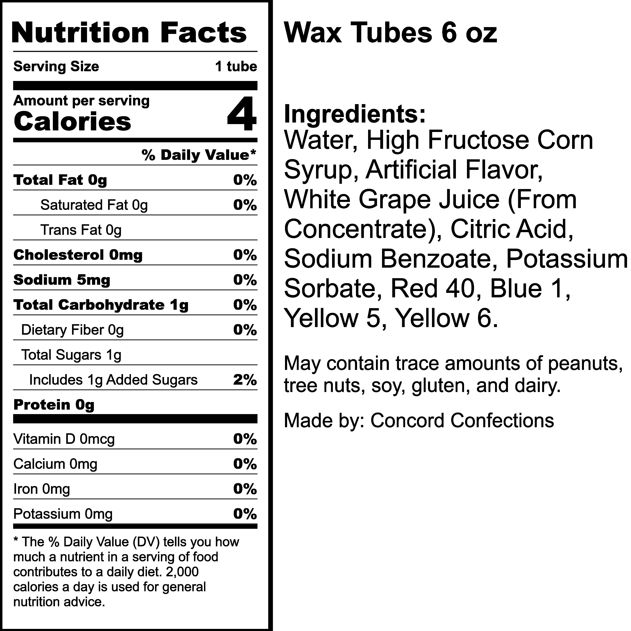 Nutrition Label