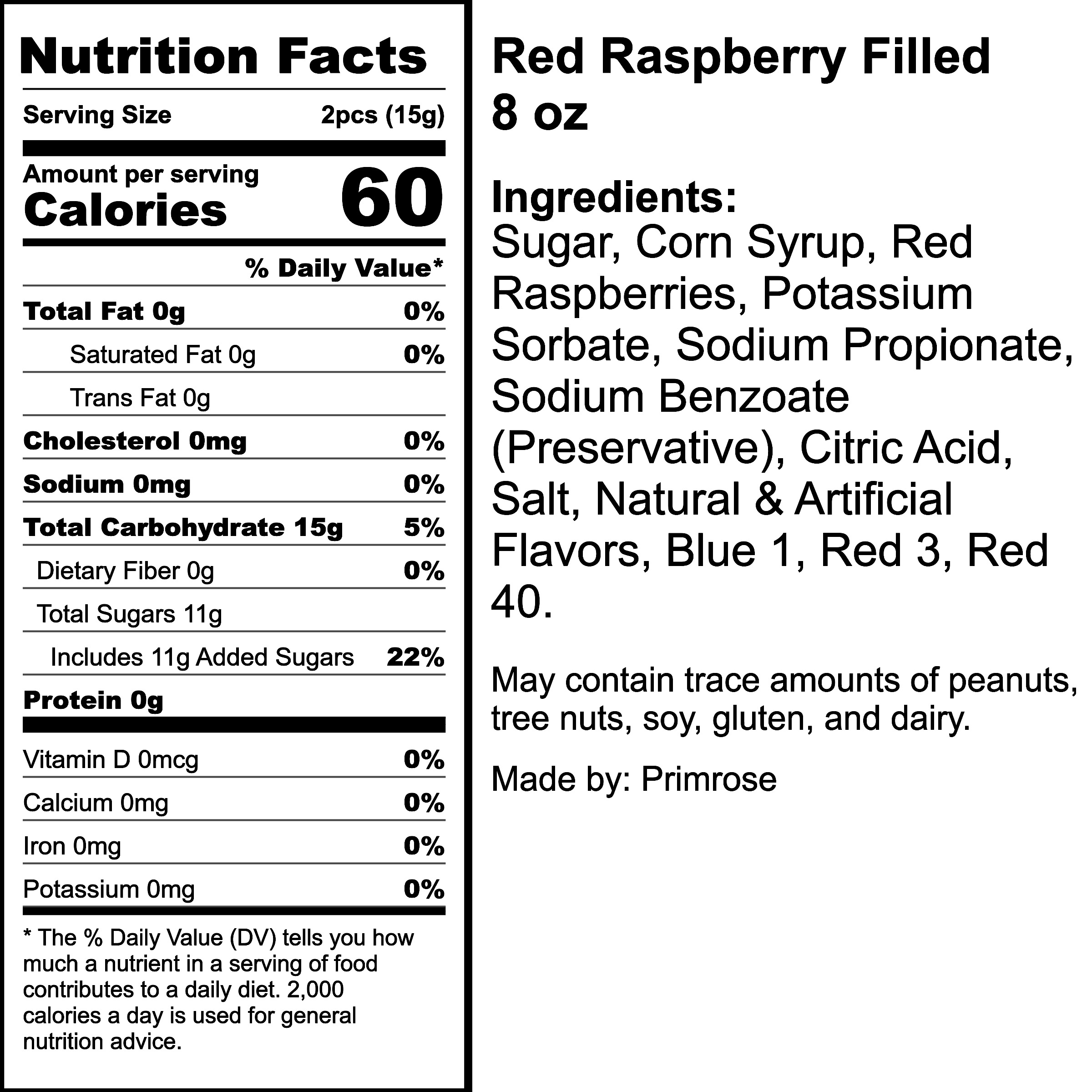Nutrition Label