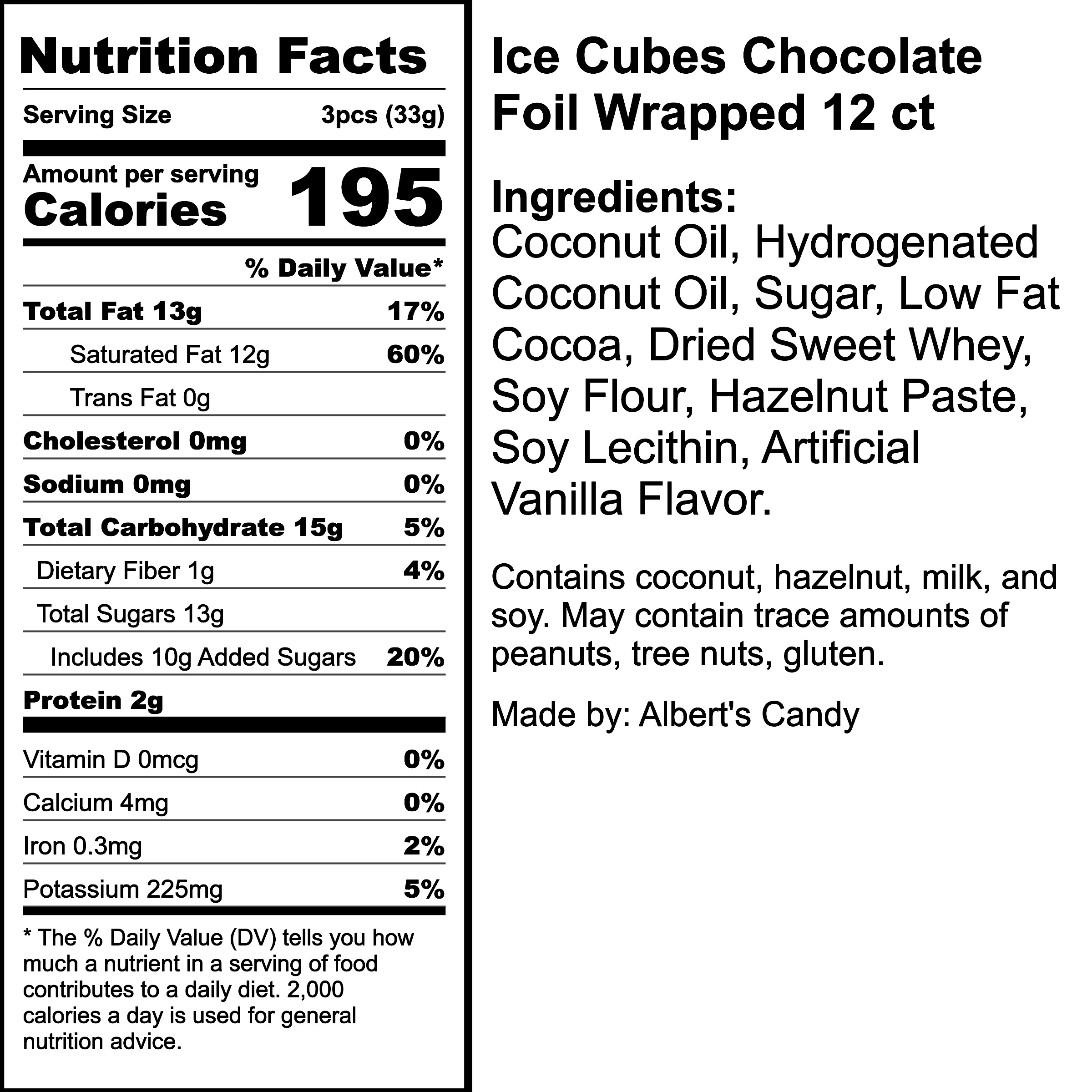 Nutrition Label