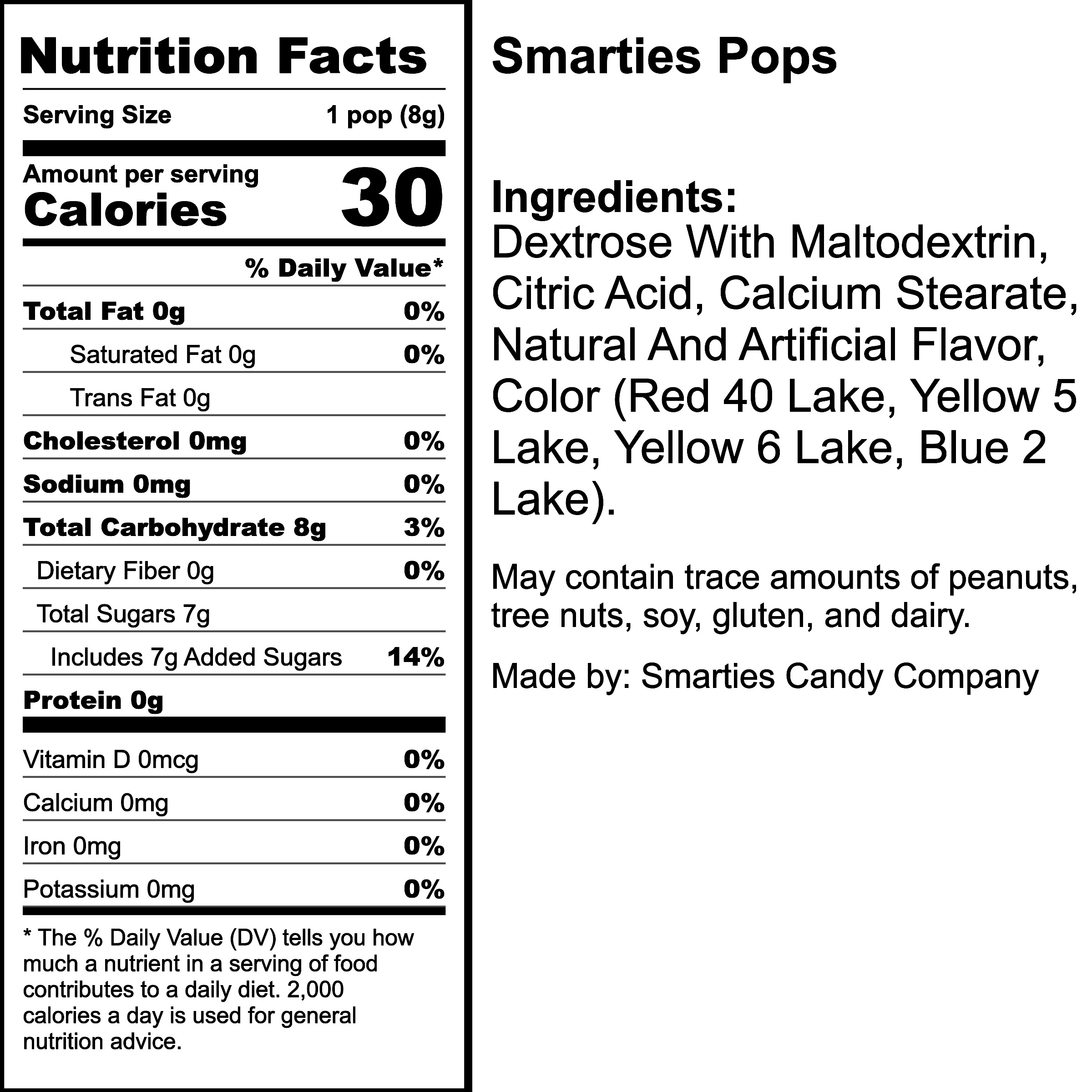 Nutrition Label