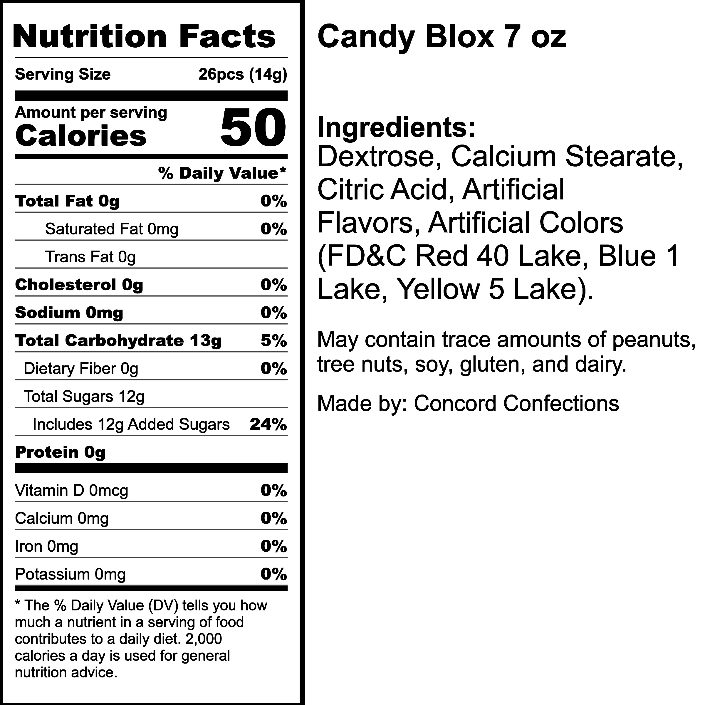 Nutrition Label