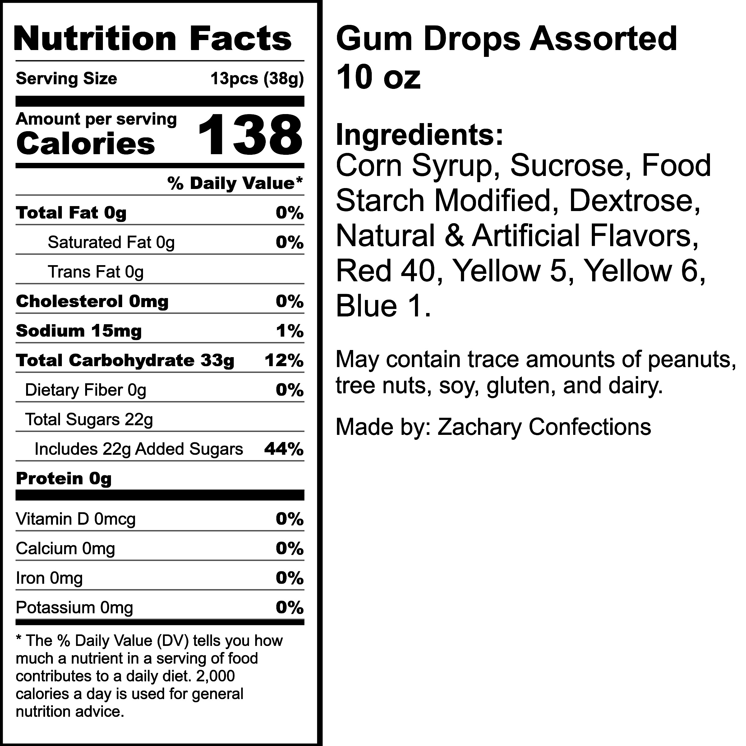 Nutrition Label