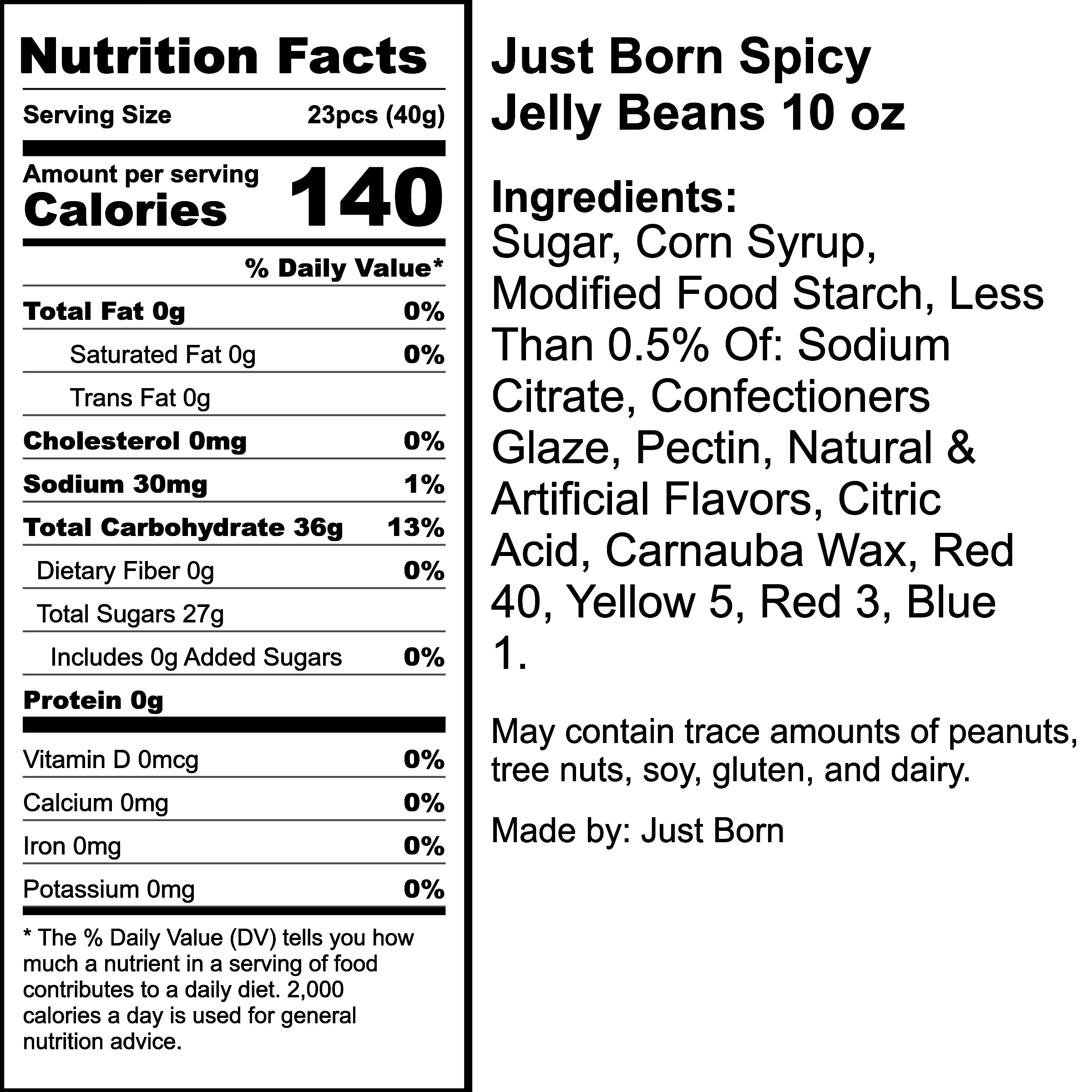 Nutrition Label