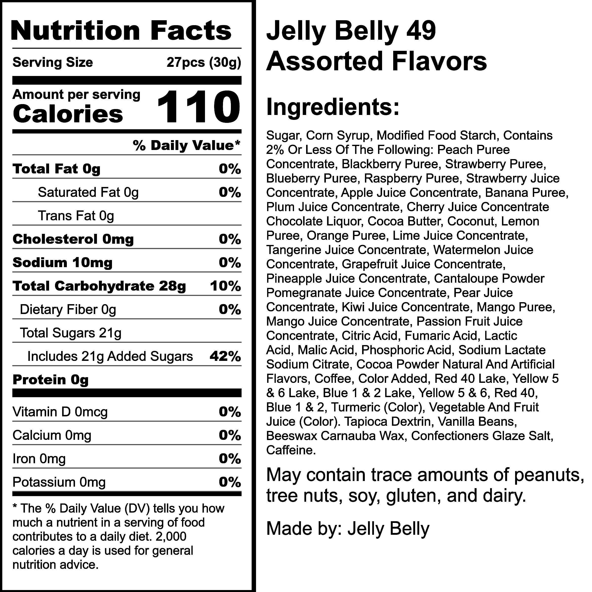 Nutrition Label
