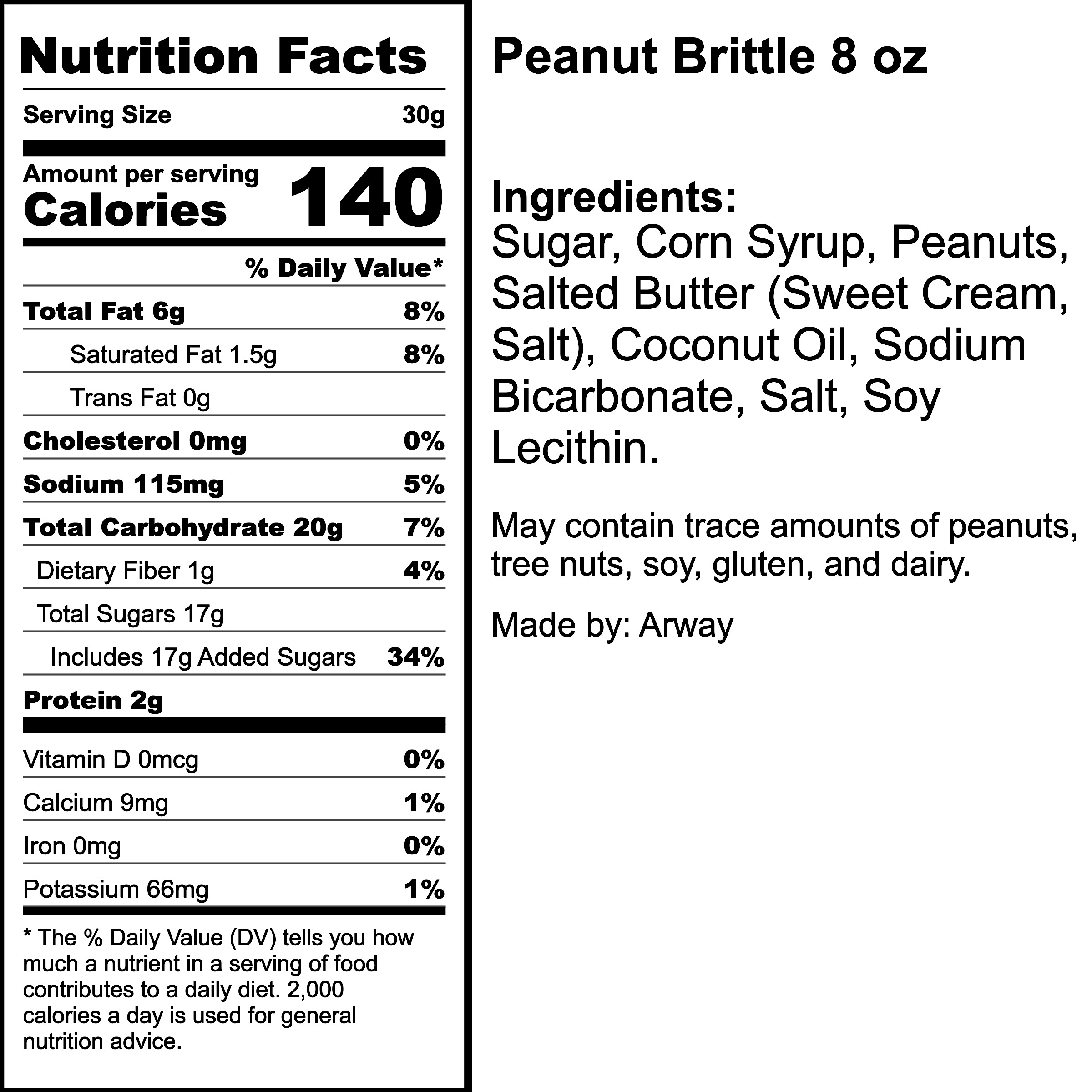 Nutrition Label