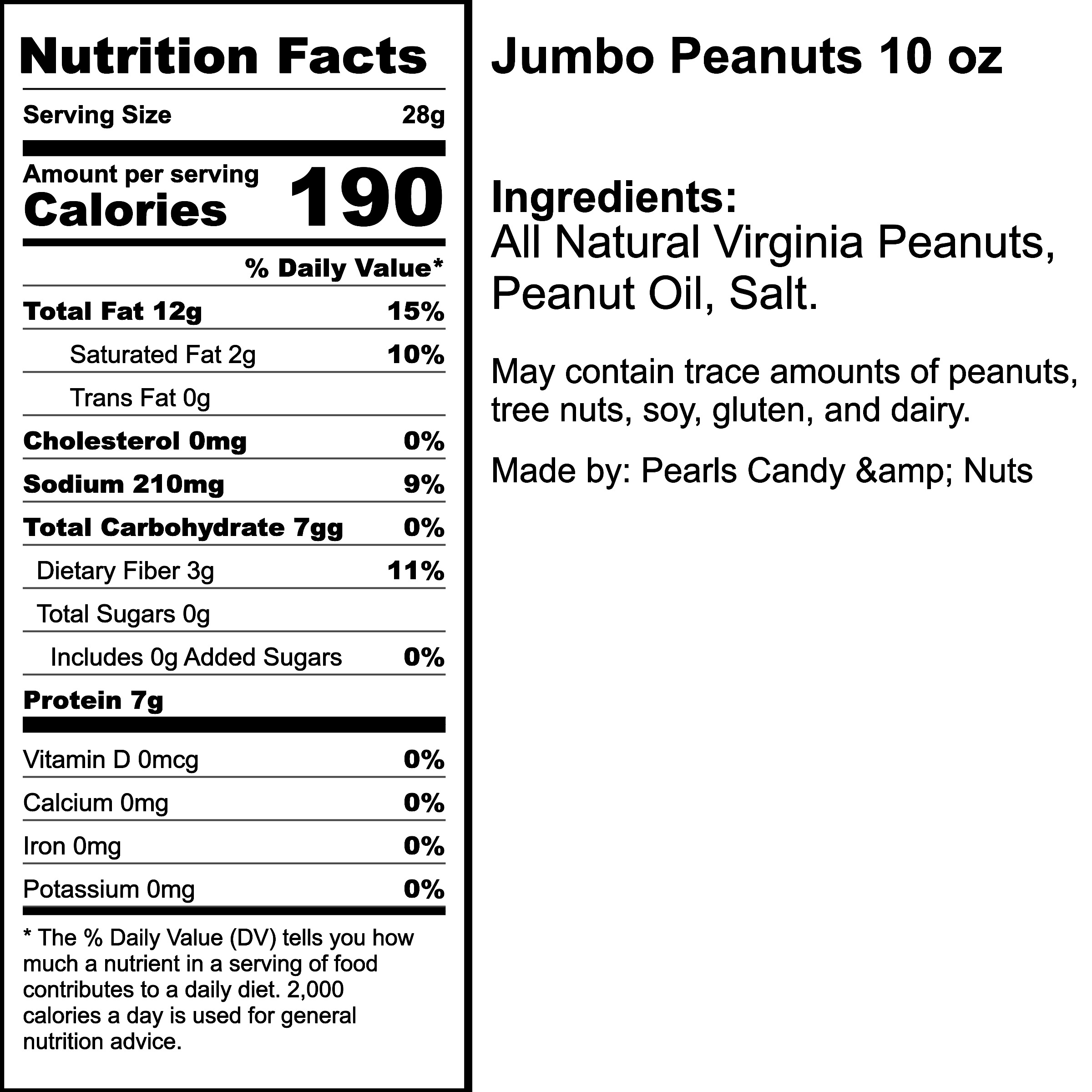 Nutrition Label