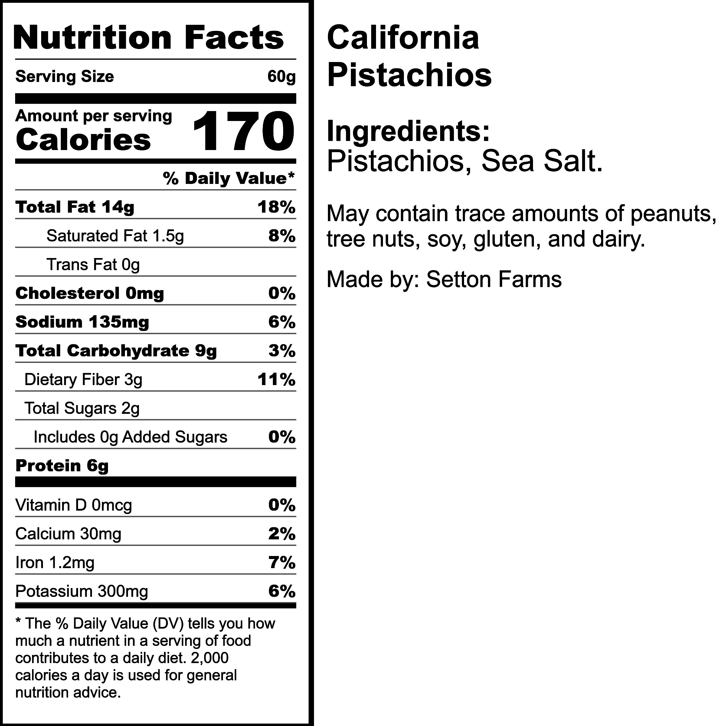 Nutrition Label