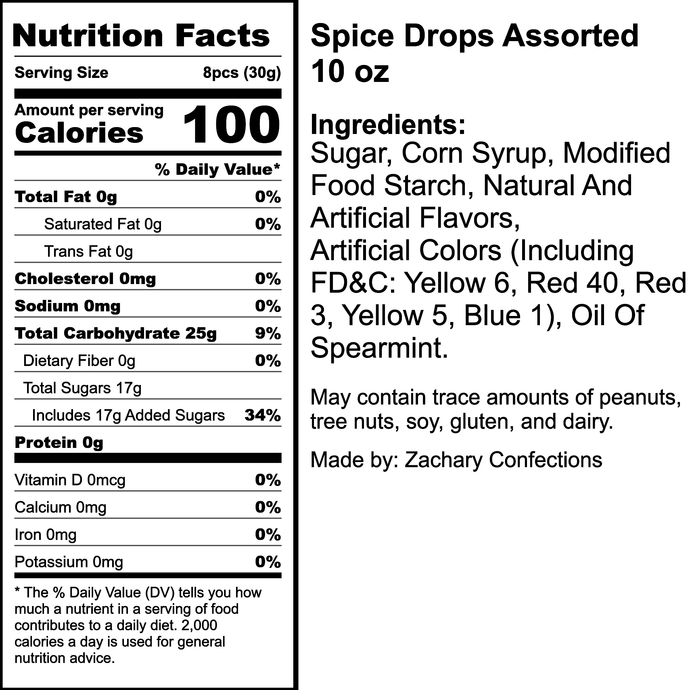 Nutrition Label