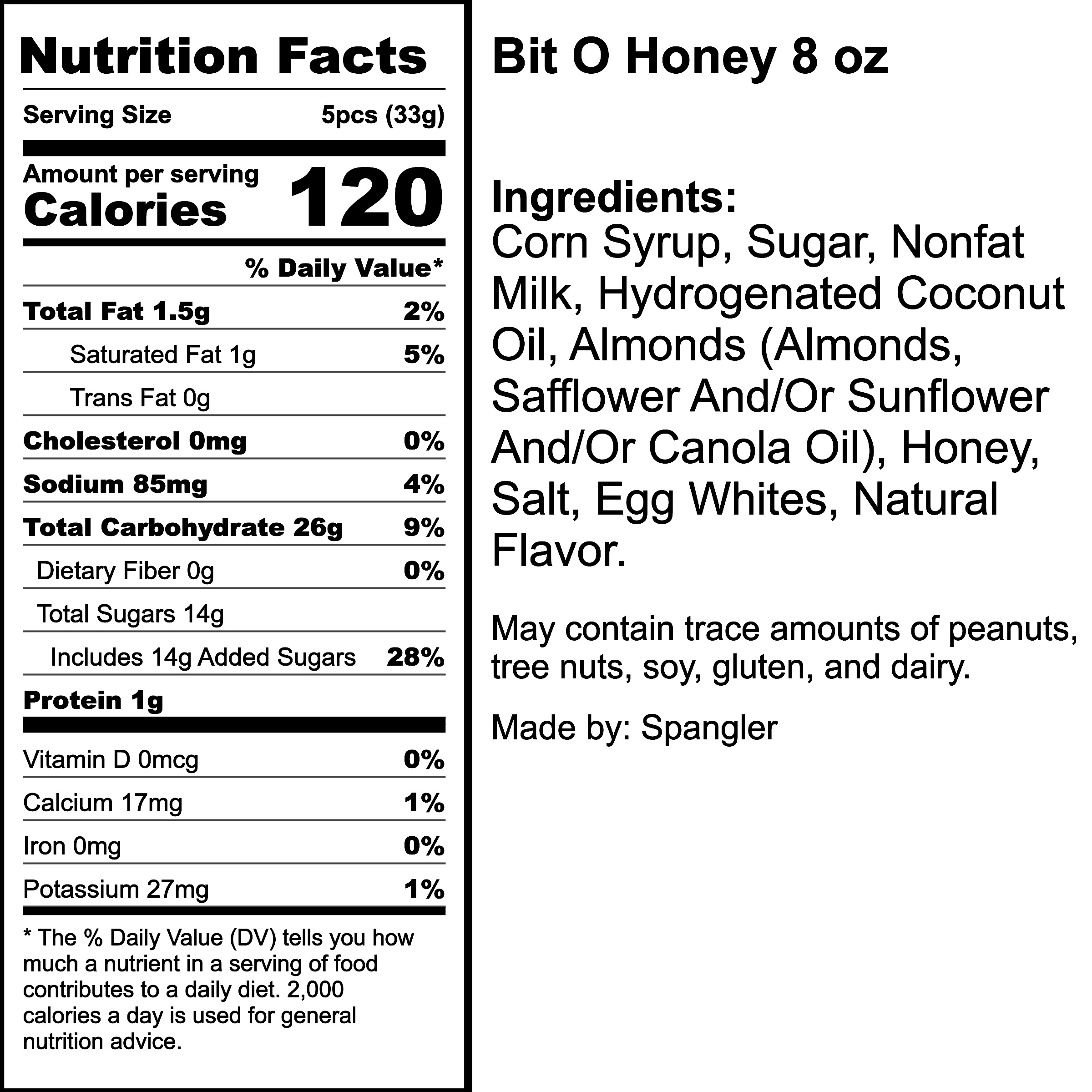 Nutrition Label