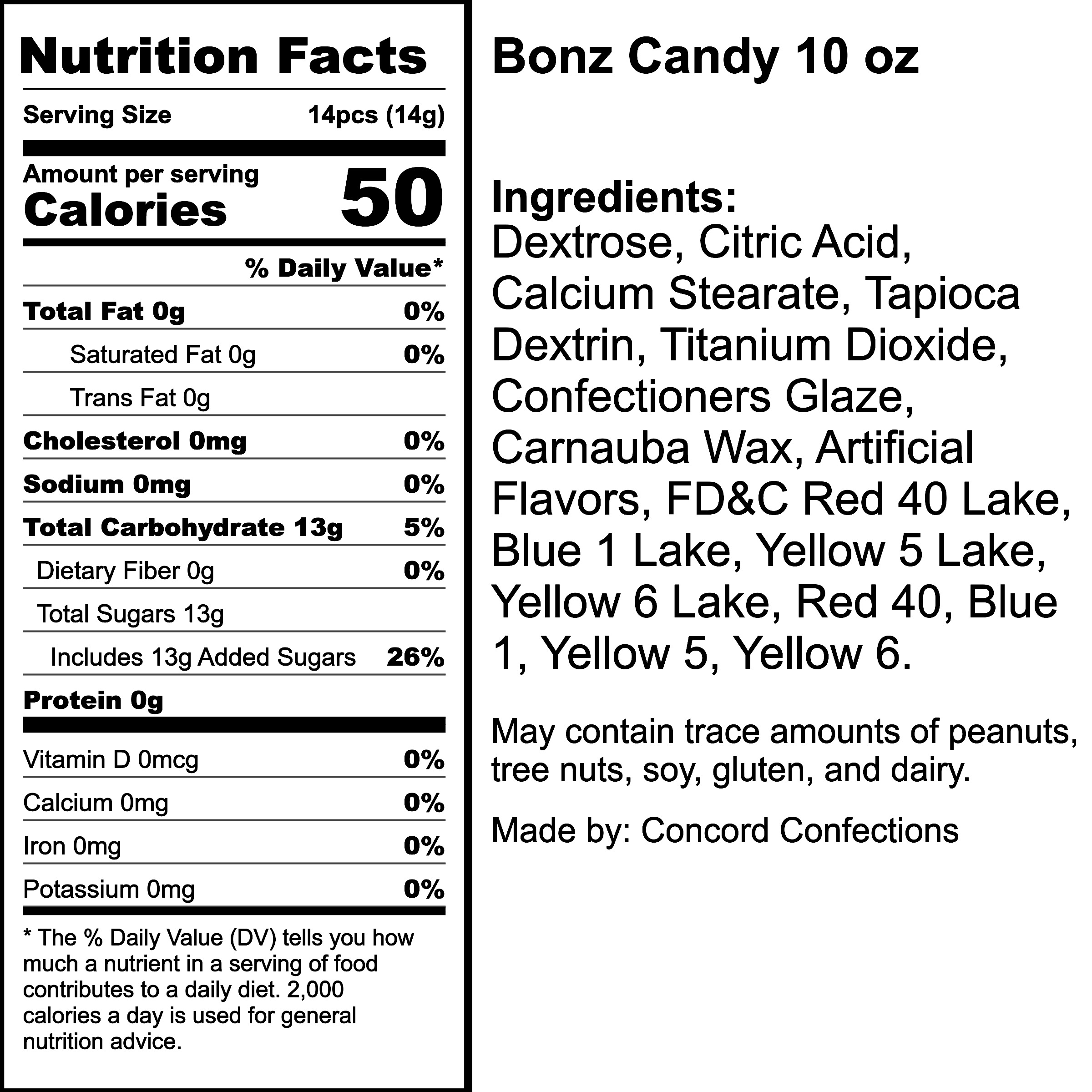 Nutrition Label