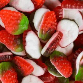 Photo of Gummi Strawberries Imported 12 oz