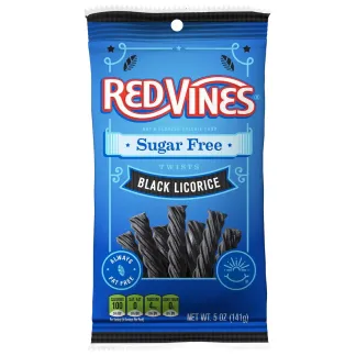 Photo of Sugar Free Red Vines Black Licorice Twists 5 oz