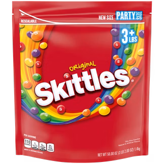 Photo of Skittles Original Fruity Candy Party Size Bag 50 oz