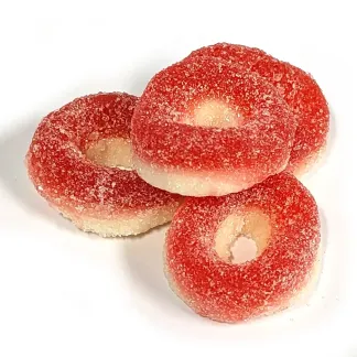 Photo of Imported Strawberry Gummi Rings 8 oz